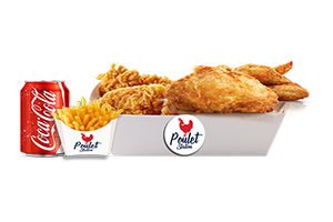 3 wings + 2 poulet